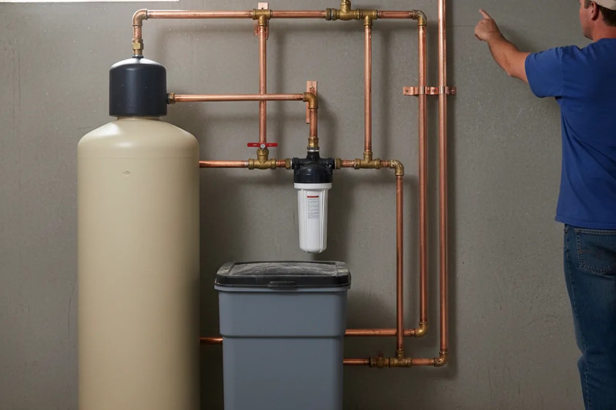 Whole-house water treatment system installed in Lampe
